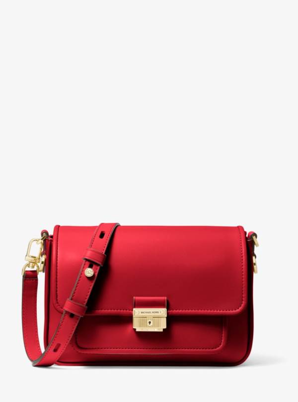 Damske Spojková Taška Michael Kors Bradshaw Medium Leather Červené - Kabelky Michael Kors Slevy | KLBPU-7910